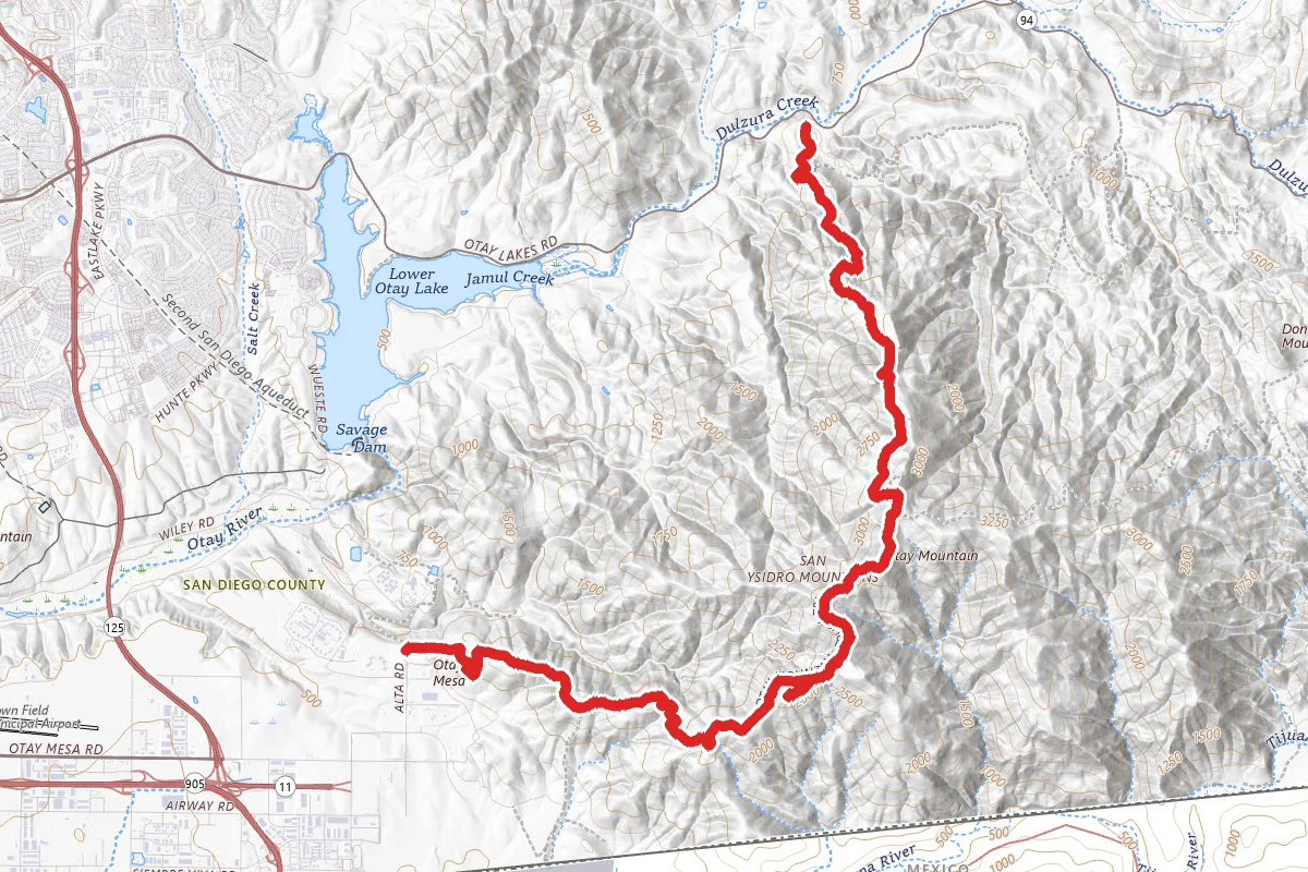 Minnewawa Truck Trail to Alta Road via Doghouse Junction