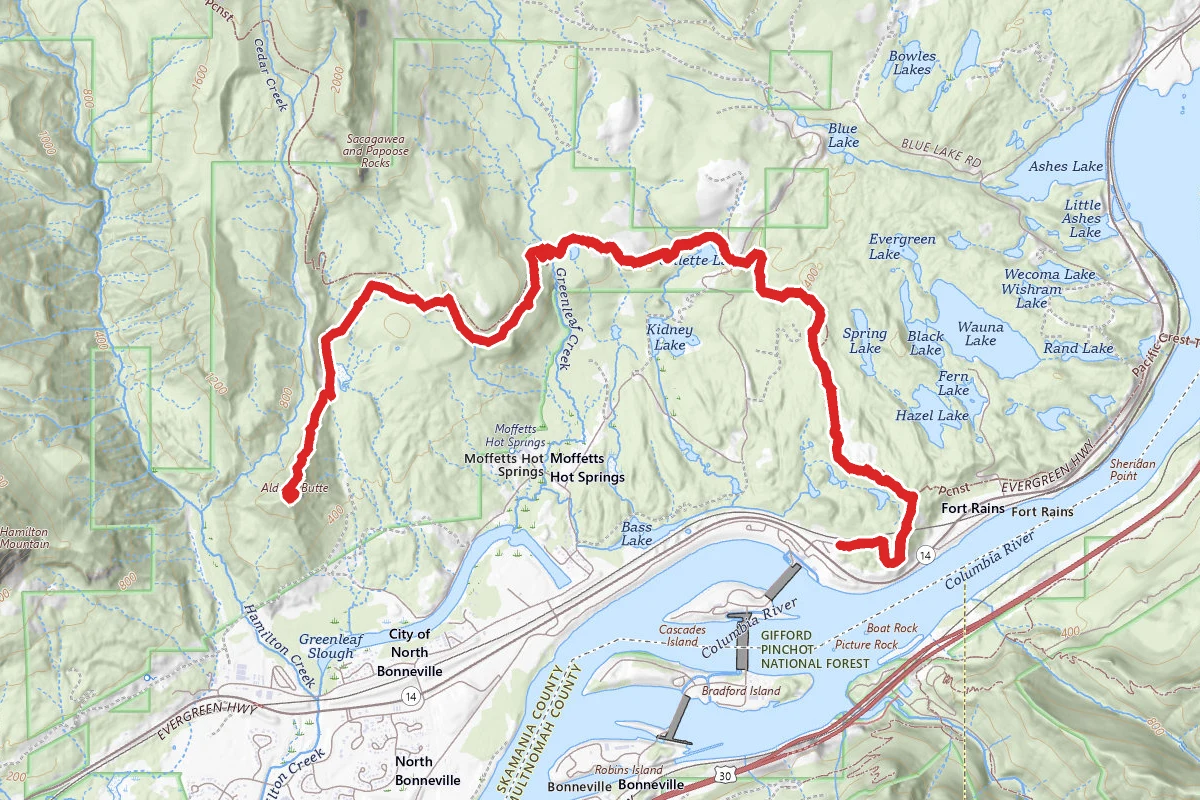 Aldrich Butte Trail Via Pacific Crest Trail