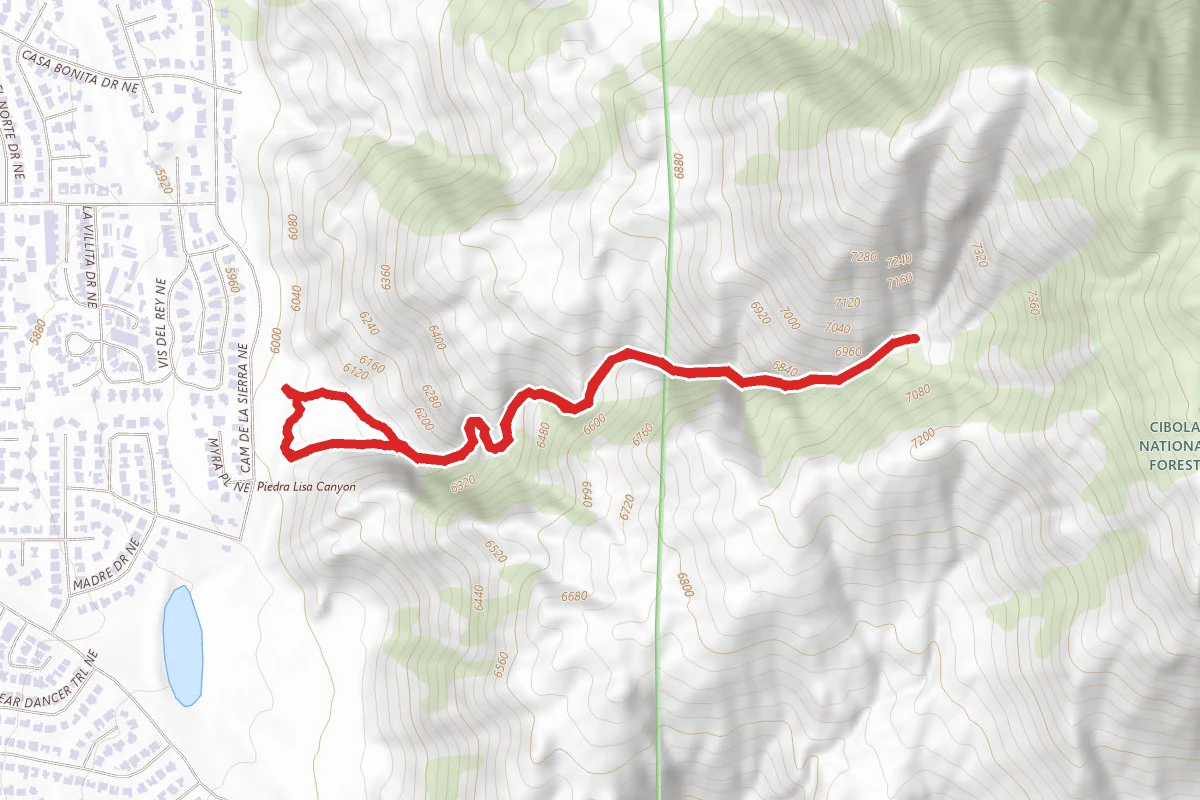Piedra Lisa Canyon Trail