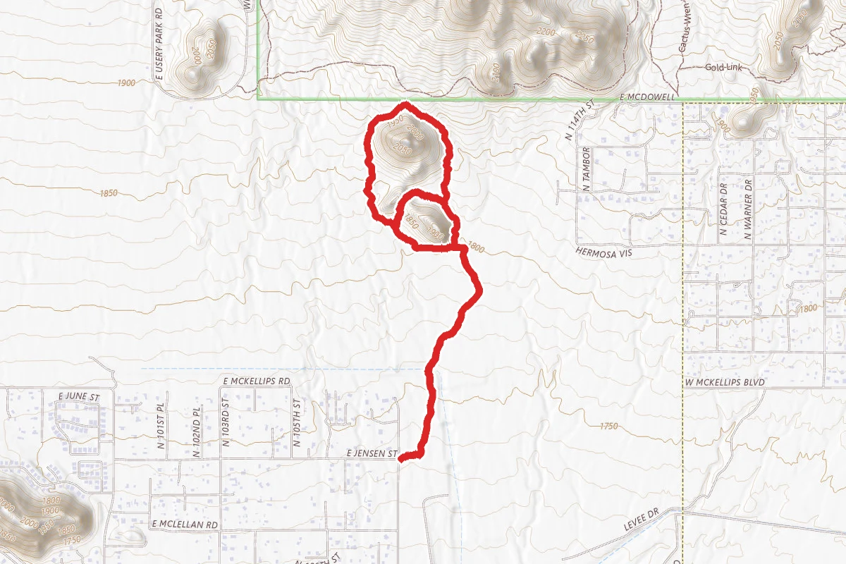 South and North Cat Peaks Loop via Spillway Trail