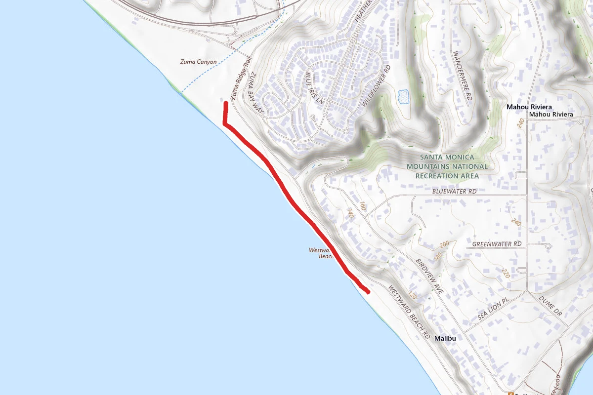 Westward Beach to Malibu Pier Trail