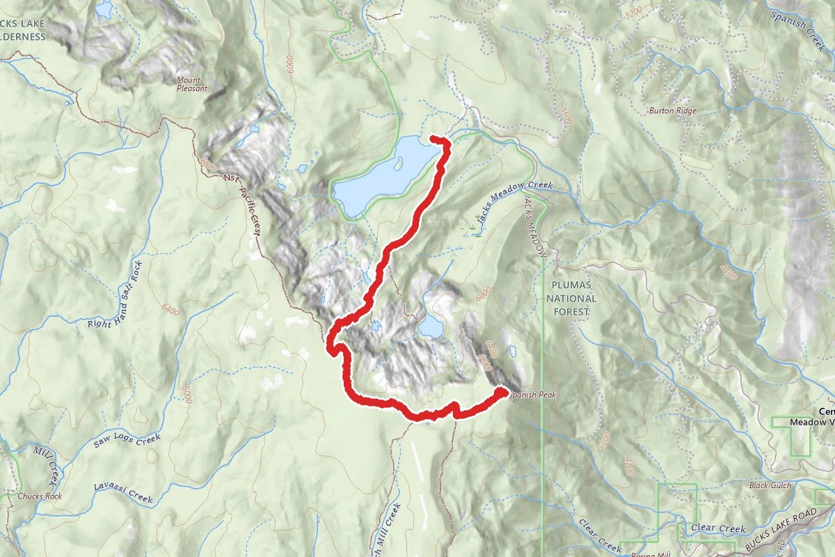 Silver Lake to Spanish Peak Trail