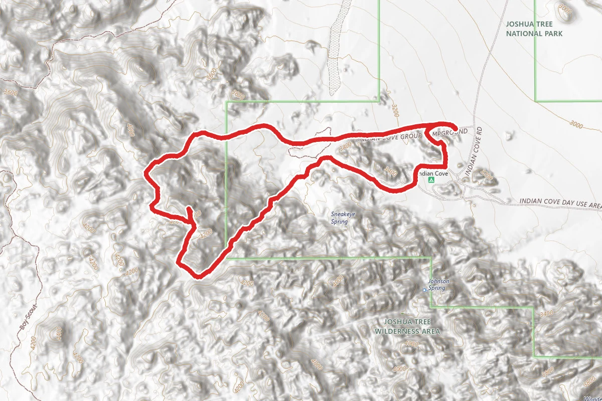 Mount Bob Loop from Indian Cove Campground