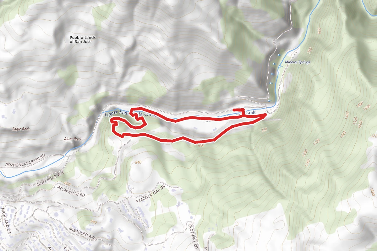 Penitencia Creek and Woodland Trail Loop
