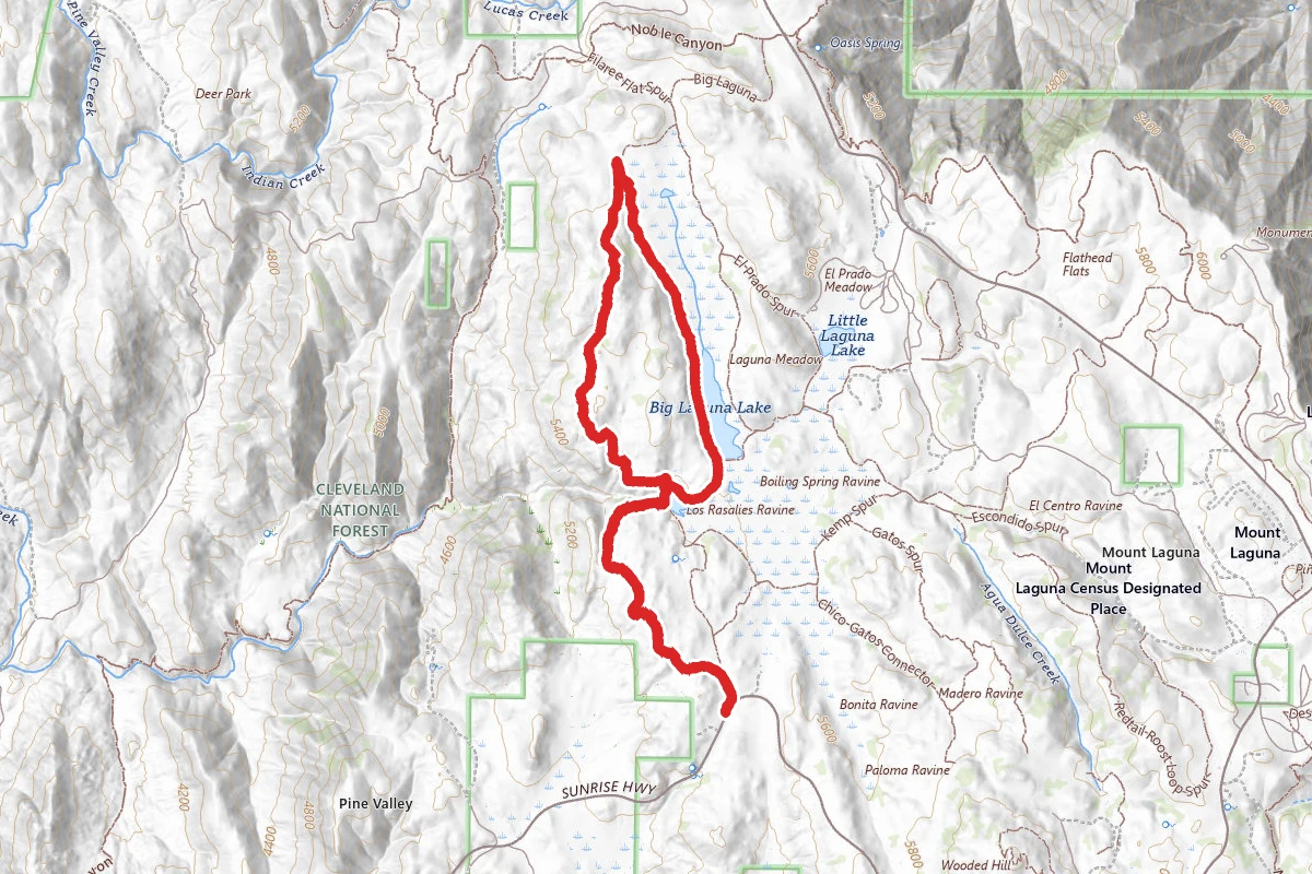 Sunset Trail to Big Laguna Loop