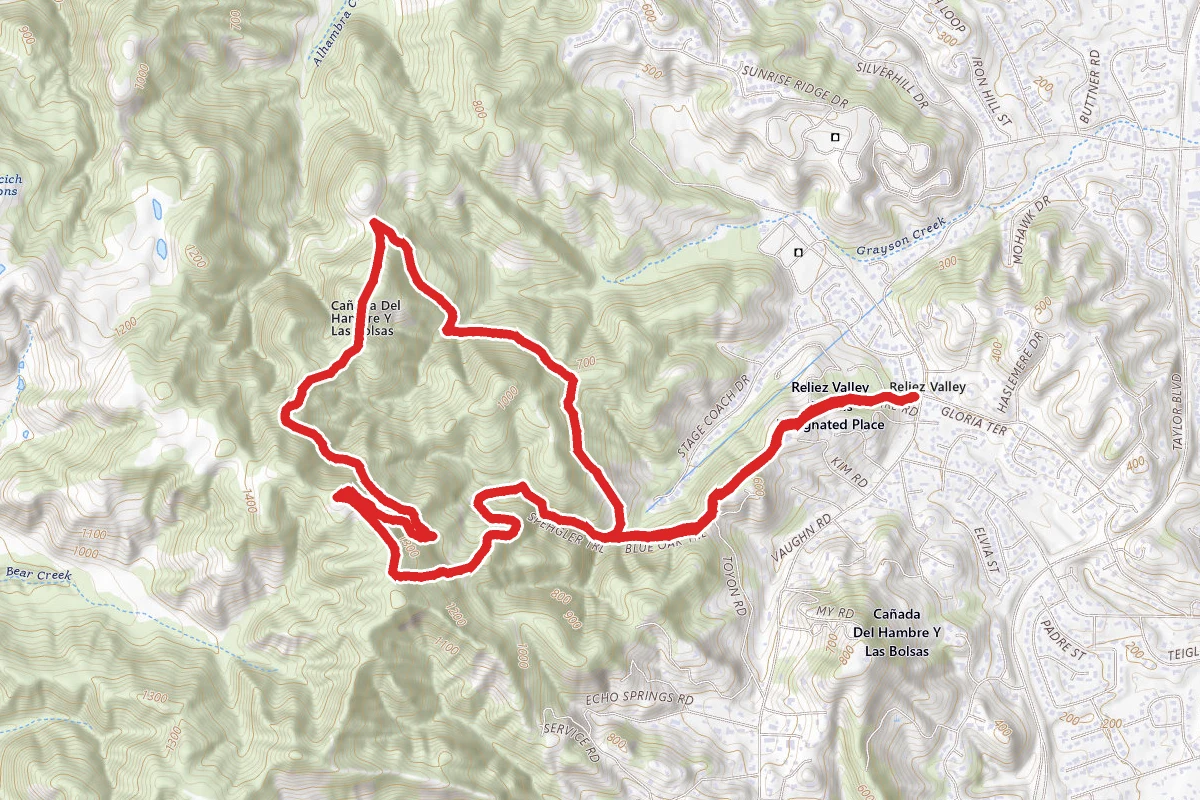 Blue Oak Trail to Spengler Trail Loop