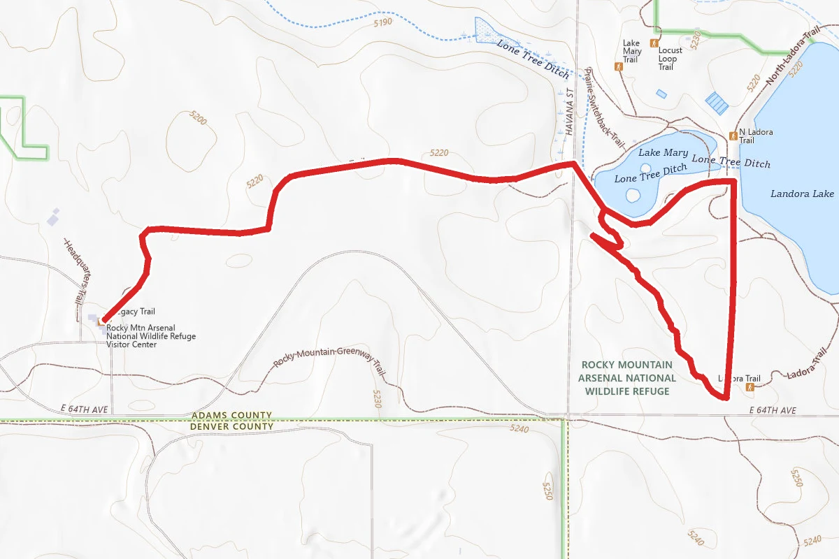 Legacy, Lake Mary and Prairie Trail Loop