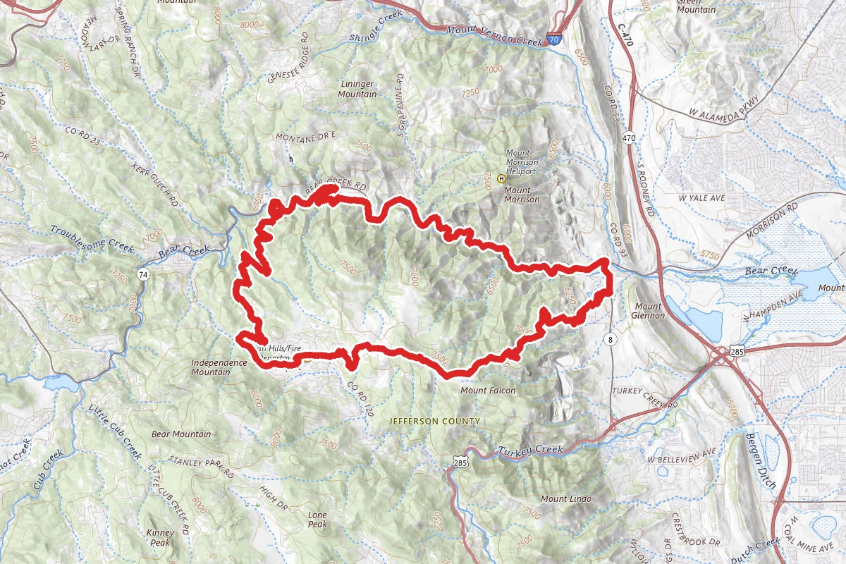 Mount Falcon and Lair O' the Bear Loop Trail