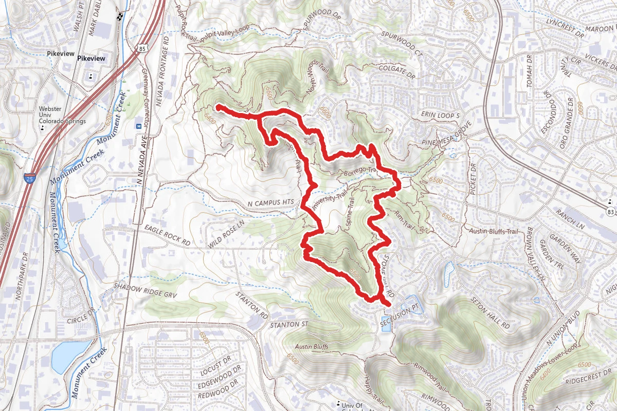 Pulpit Rock via Angry Squirrel and South Hill