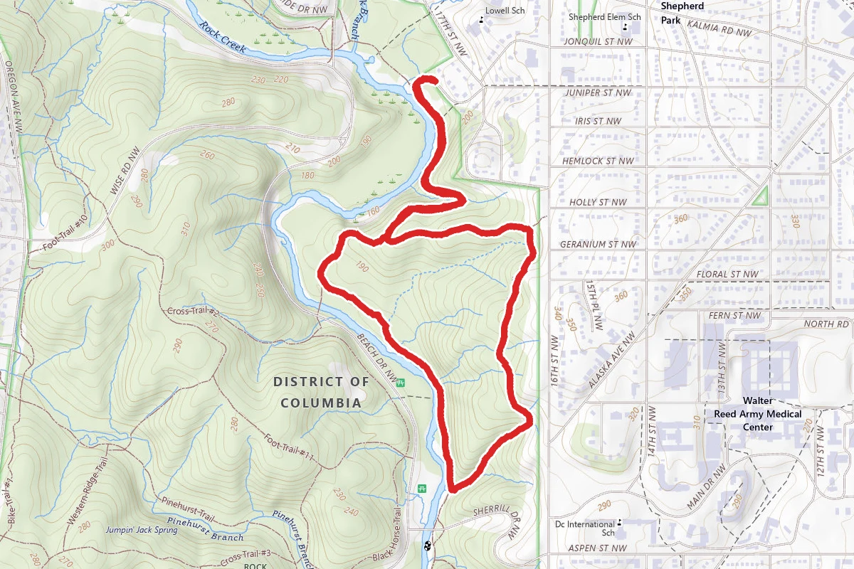 Valley, Holly, and Pine Trail Loop
