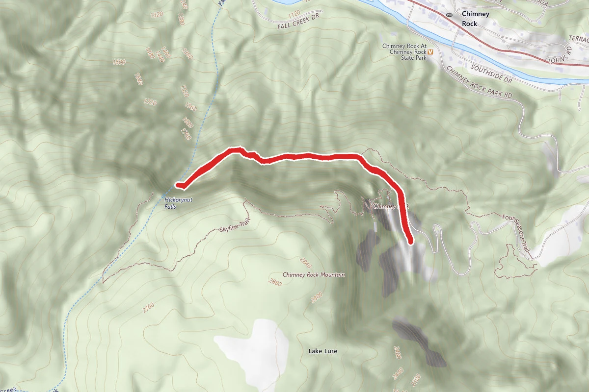Hickory Nut Falls Trail
