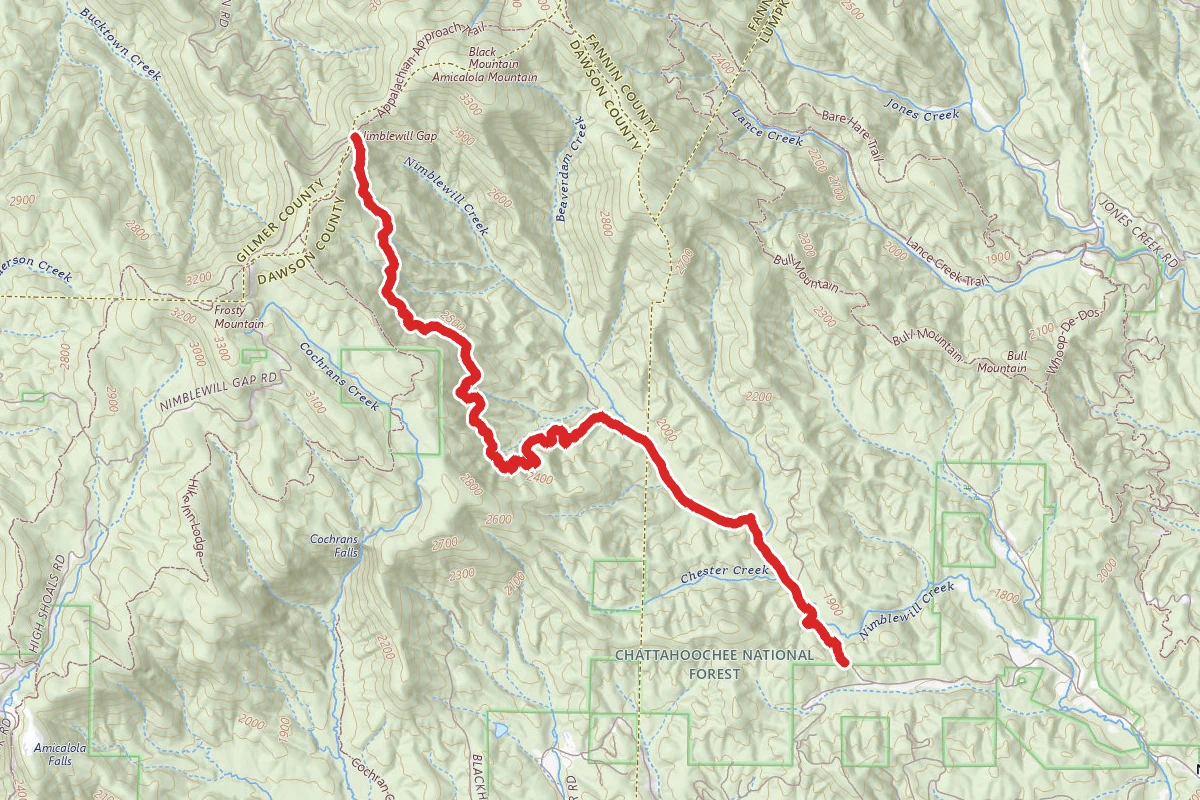 Nimblewill Gap OHV Road