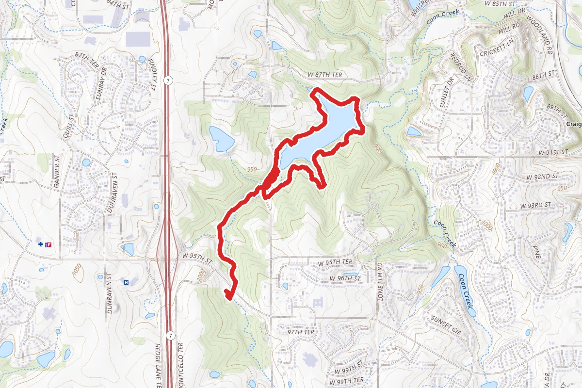 Lake Lenexa via Black Hoof Trail