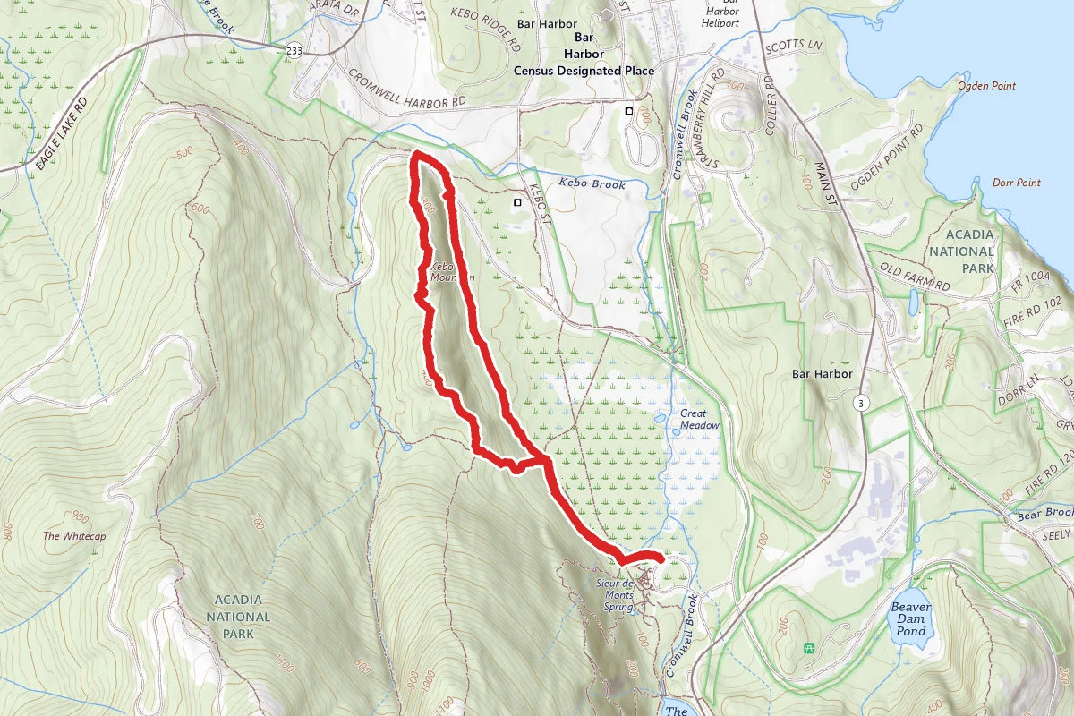 Kebo Mountain Loop Trail