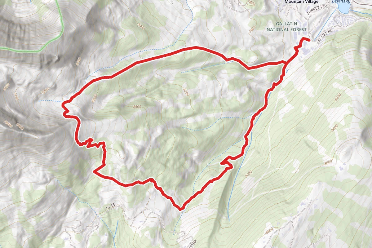 Big Sky Ski Resort Hiking Loop