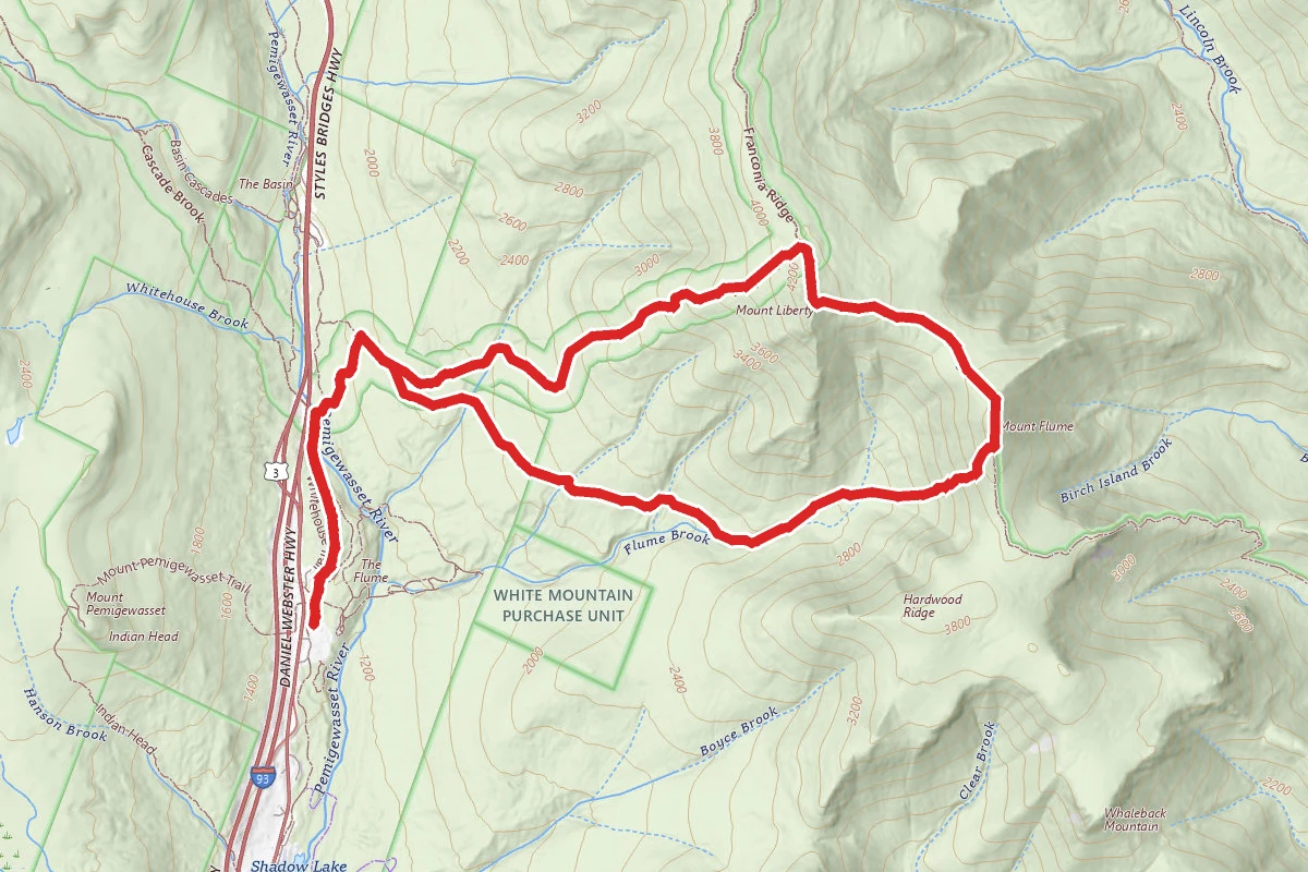 Liberty Spring and Flume Slide Trail