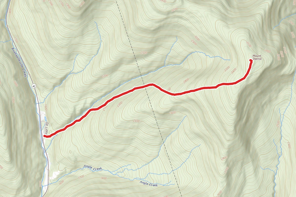 Mount Sherrill via Shaft Road