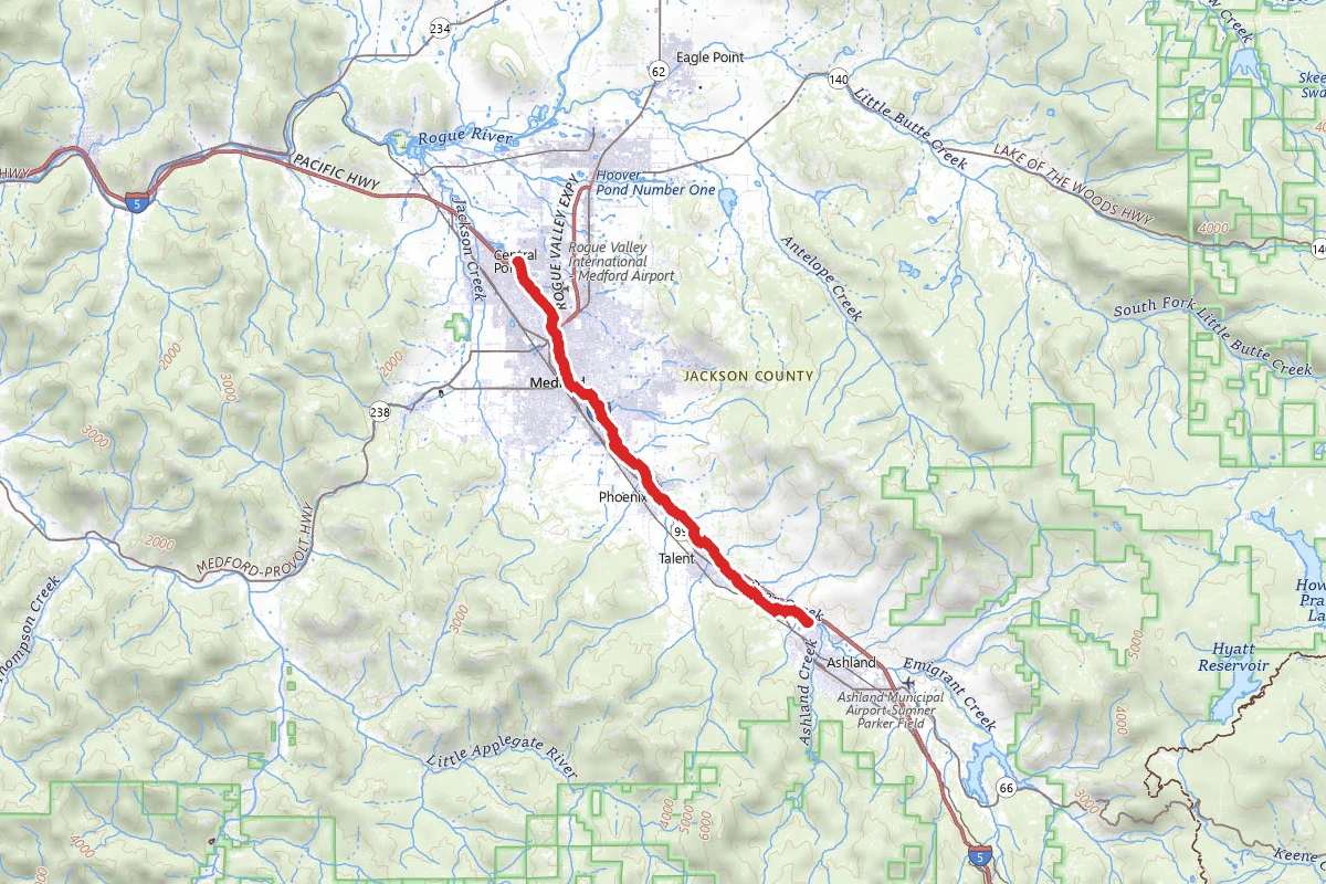Bear Creek Greenway from Ashland