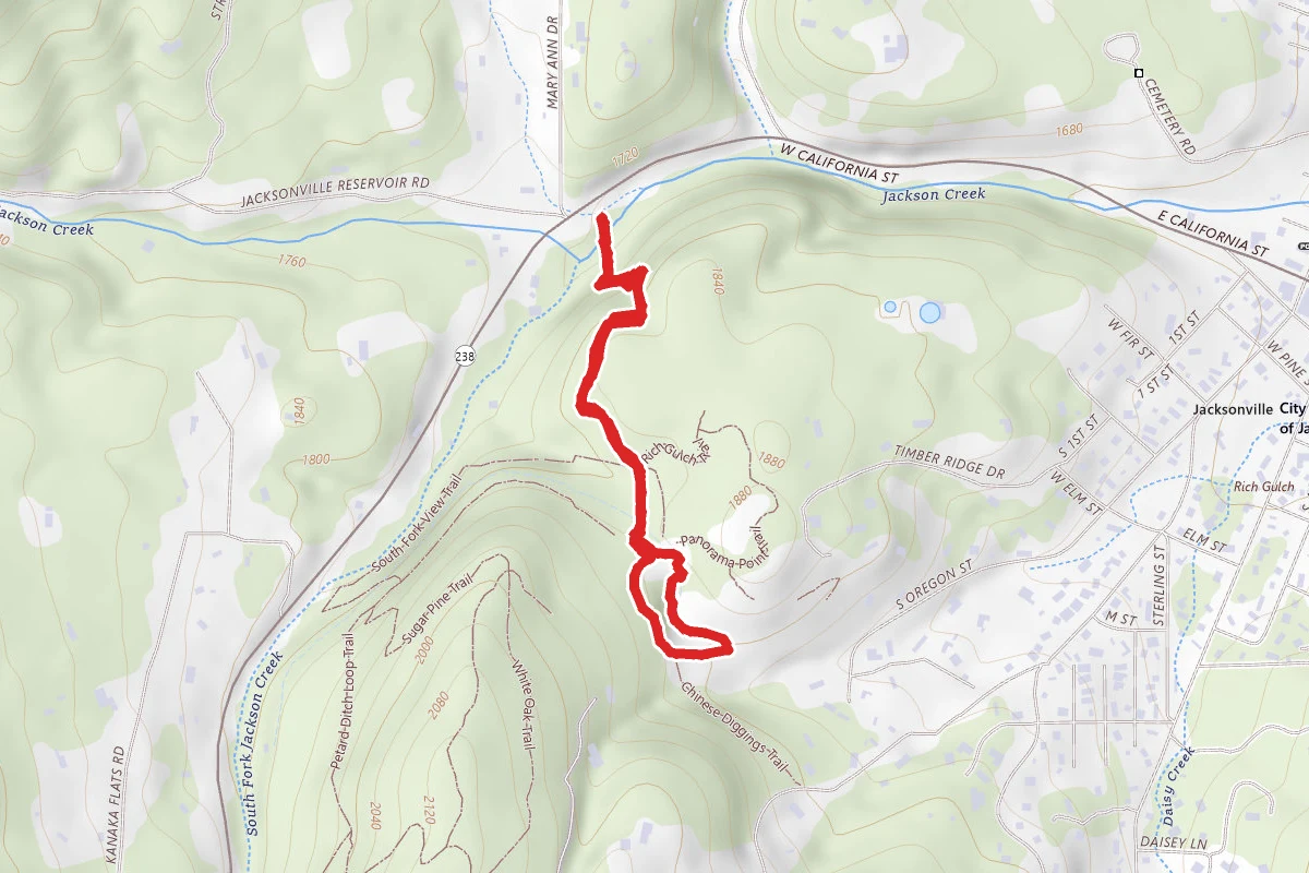 Jane Naverson to Rich Gulch Trail
