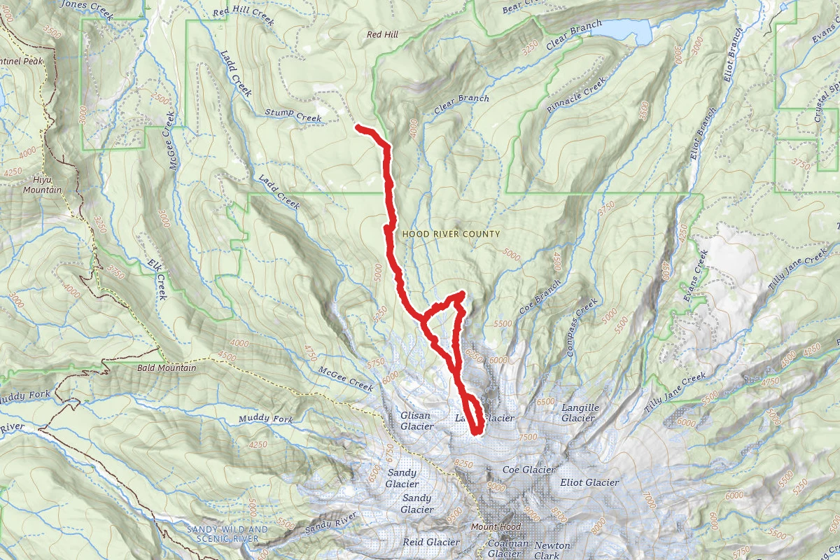 Barrett Spur via Vista Ridge and Wy'east Basin Trail