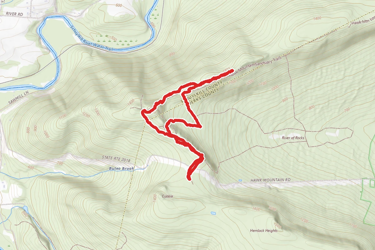 Hawk Mountain via Skyline Trail