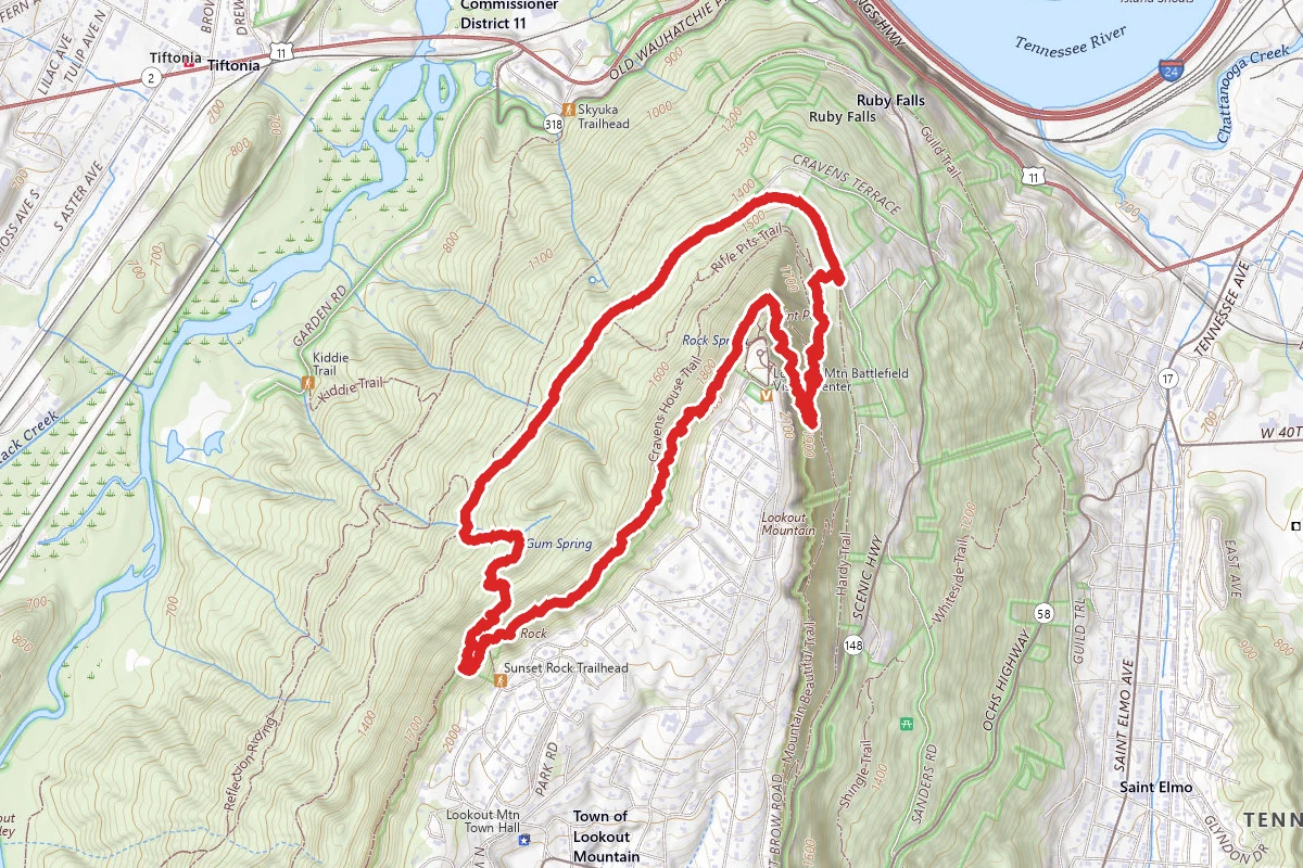 Upper Truck Trail to Bluff Trail Loop