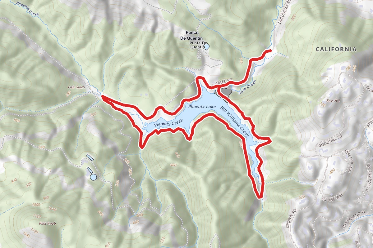 Phoenix Lake Loop via Gertrude-Ord Trail