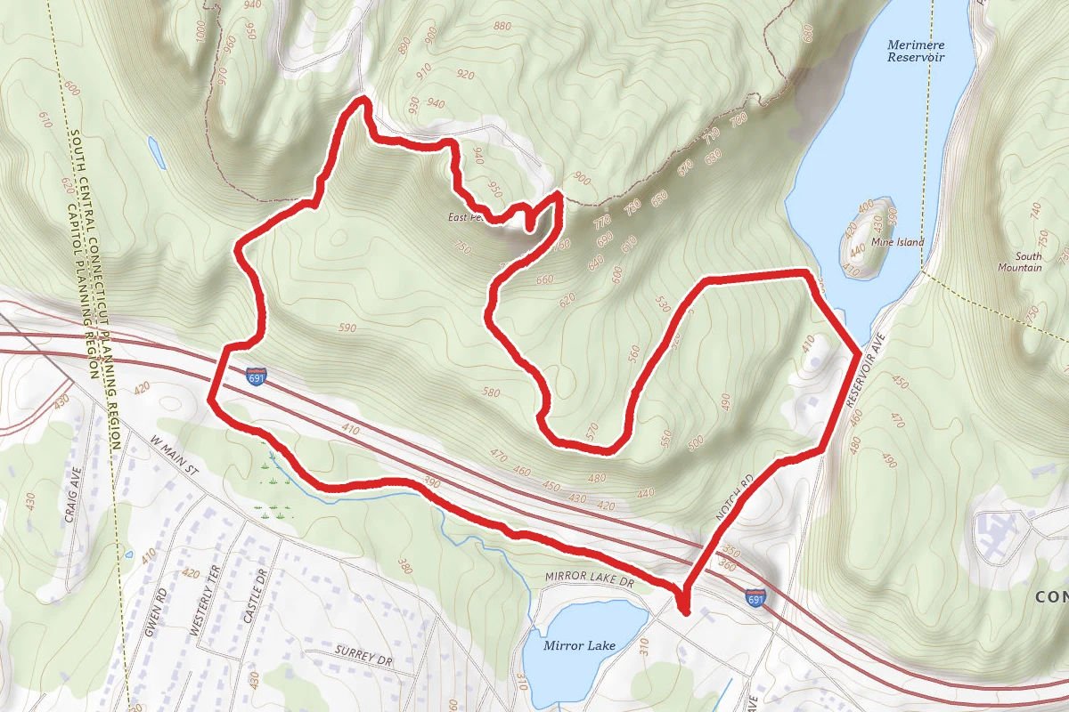 Mirror Lake, White Trail, and Castle Craig Loop