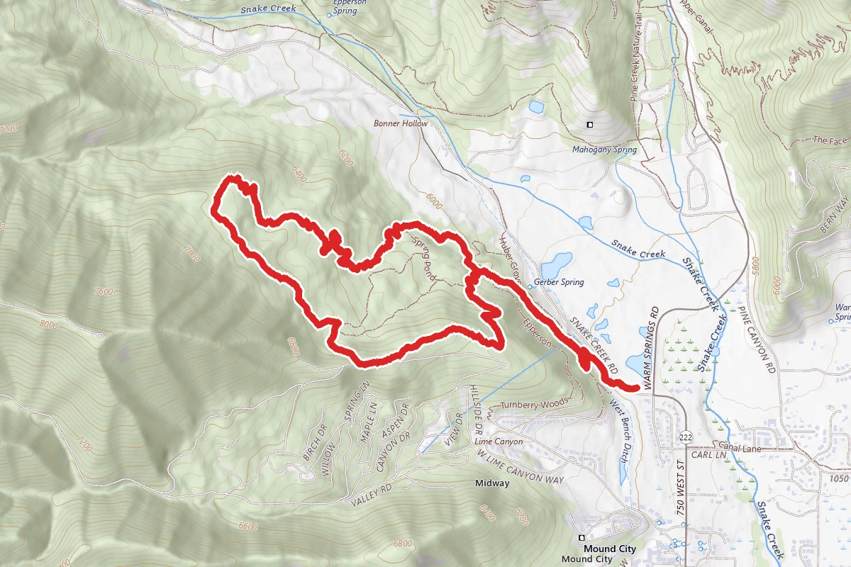 Crow’s Nest via Huber Grove to Epperson