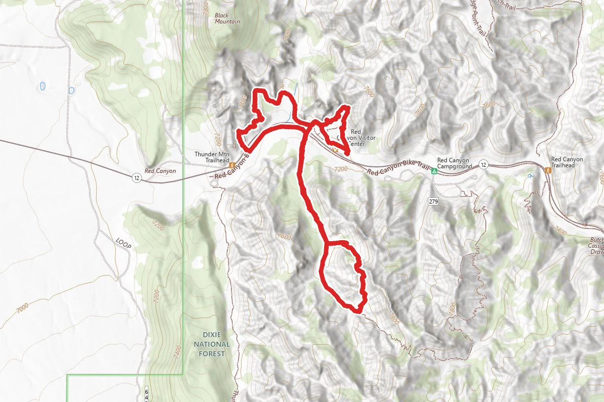 Birdseye, Pink Ledges, and Golden Wall Trails
