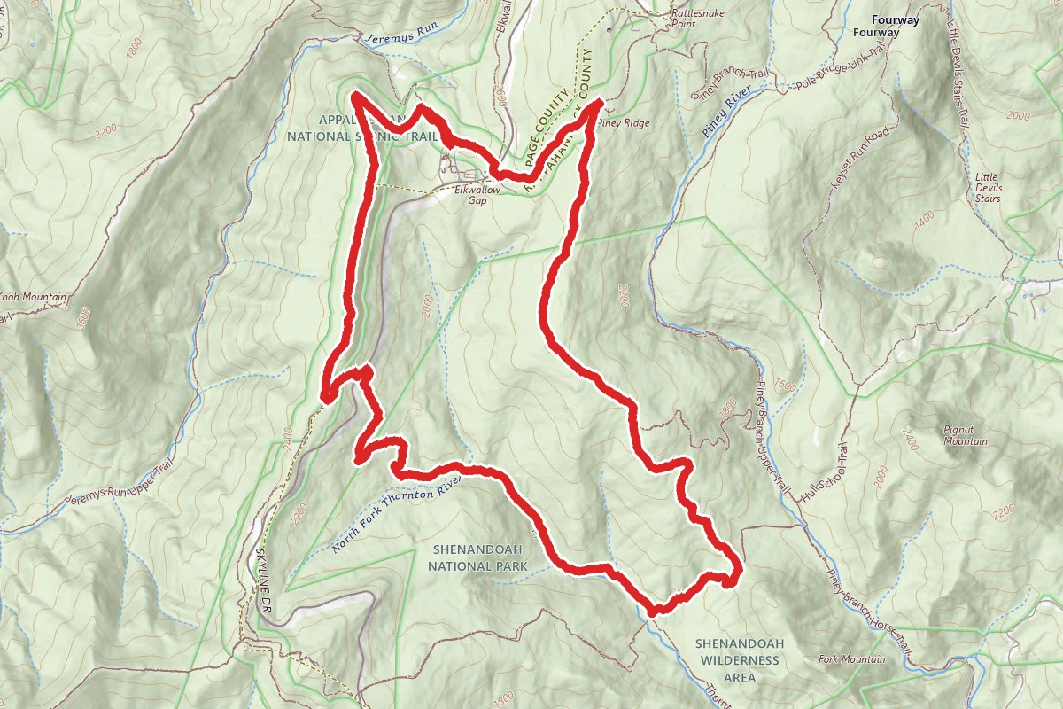 Piney Ridge Trail and Appalachian Trail Loop