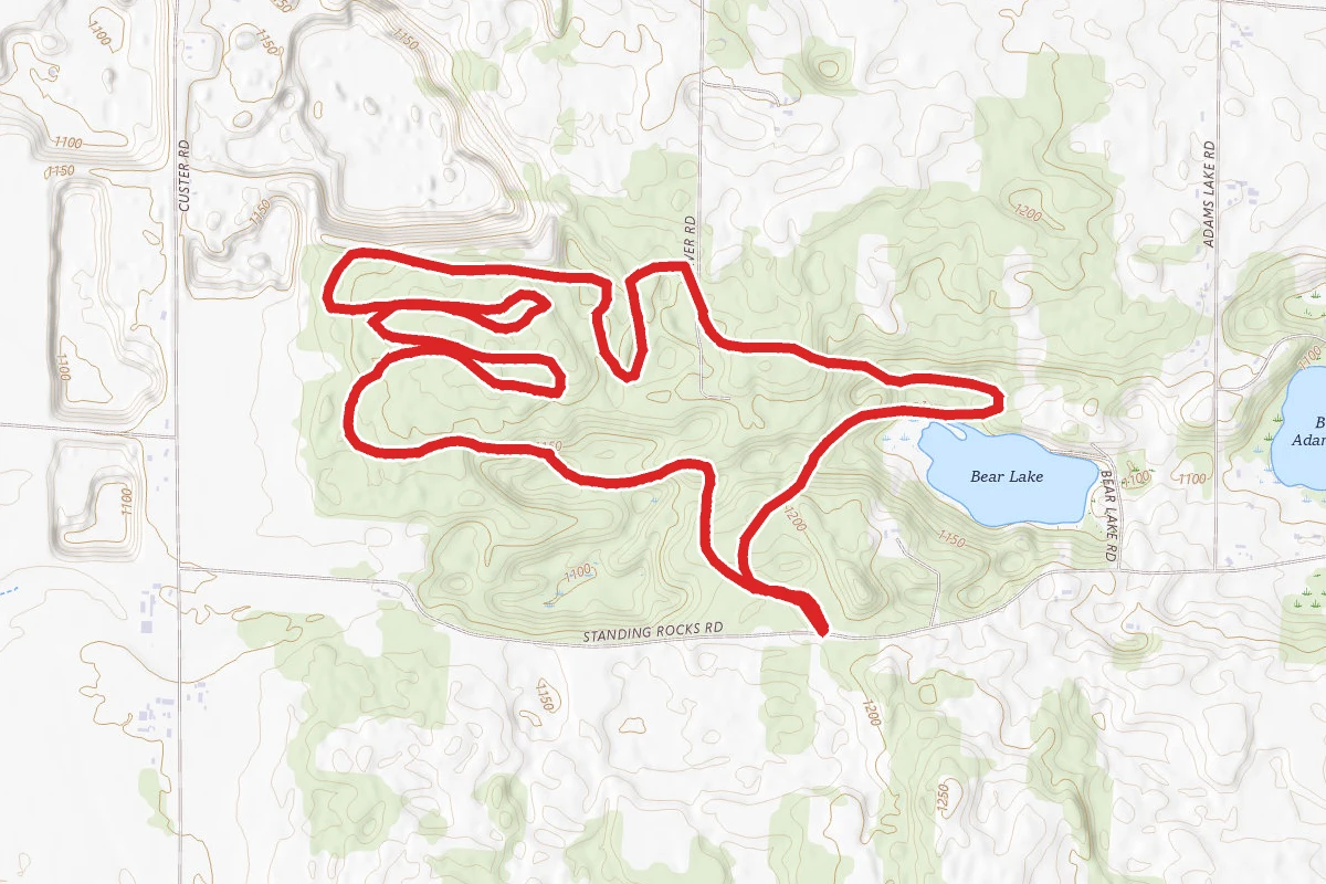 Standing Rock Red and Blue Mountain Bike Loop