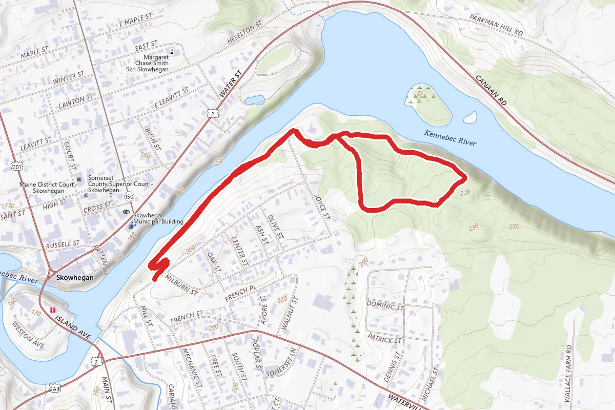 Skowhegan Riverwalk and Philbrick Trail Loop