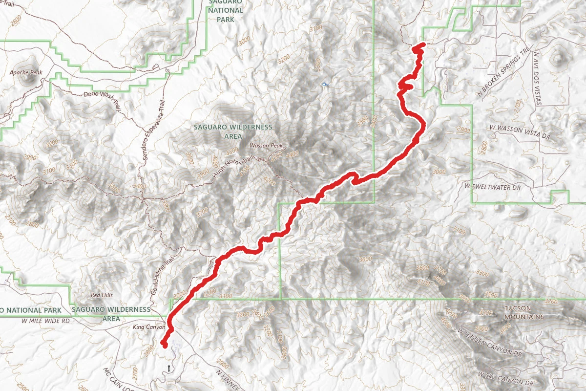 Sweetwater Trail to the Sonoran Desert Museum