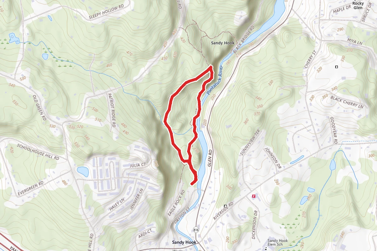 Rocky Glen Yellow and White Trail Loop