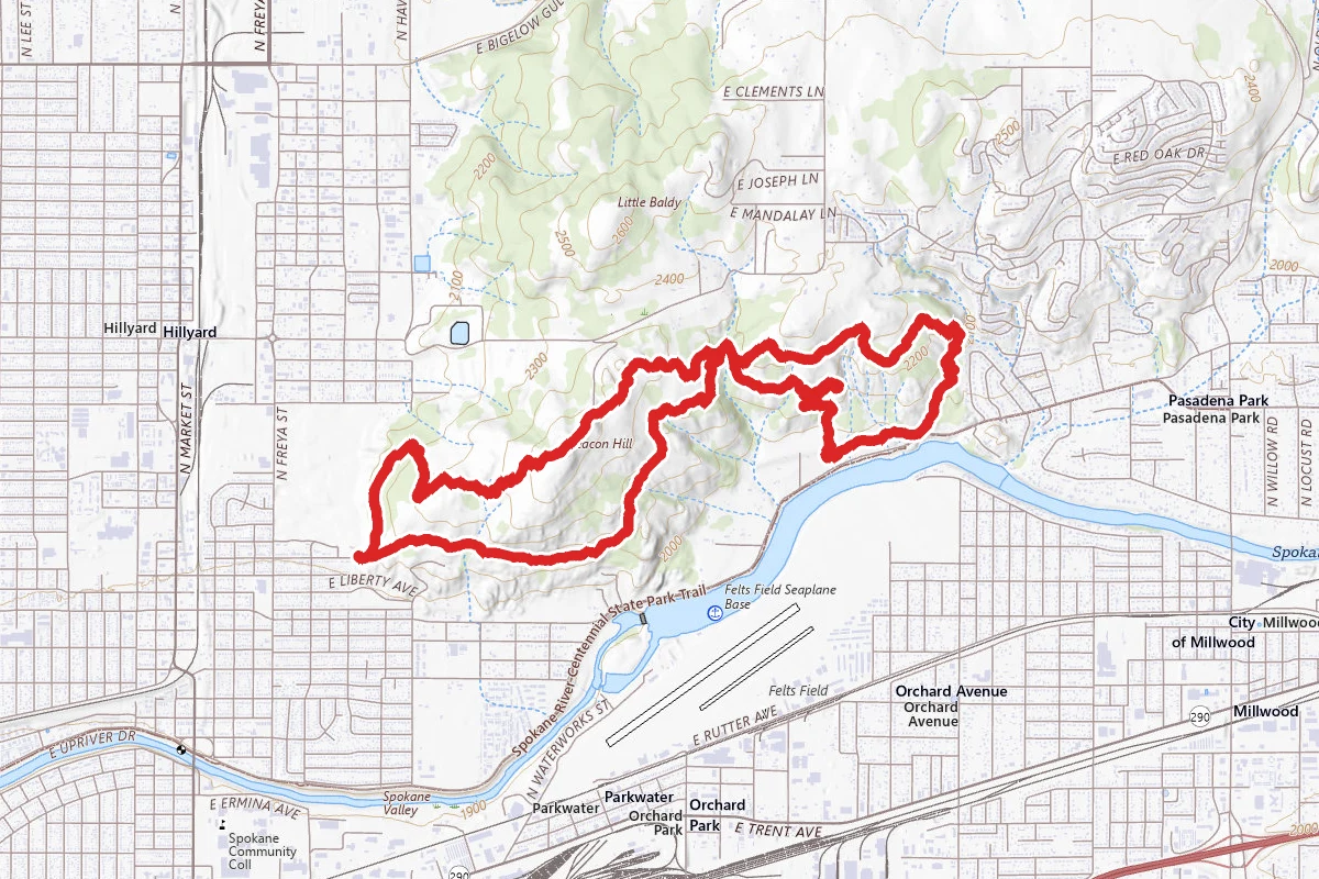 Beacon Hill Extended Loop via Esmeralda Trail