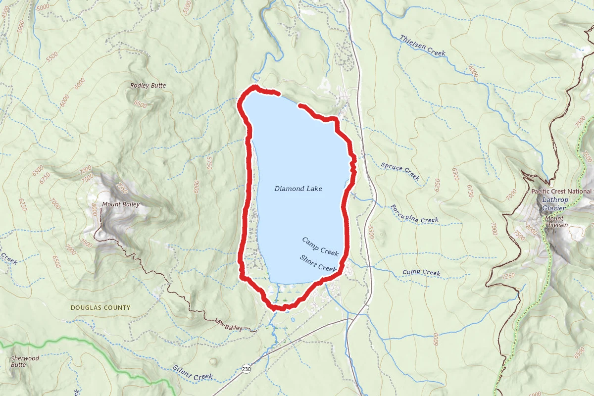 Diamond Lake (John Dellenback) Trail