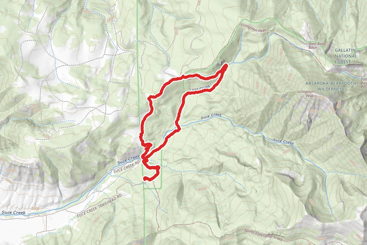 Suce Creek Trail #44 and Suce Creek West Trail #450 Loop