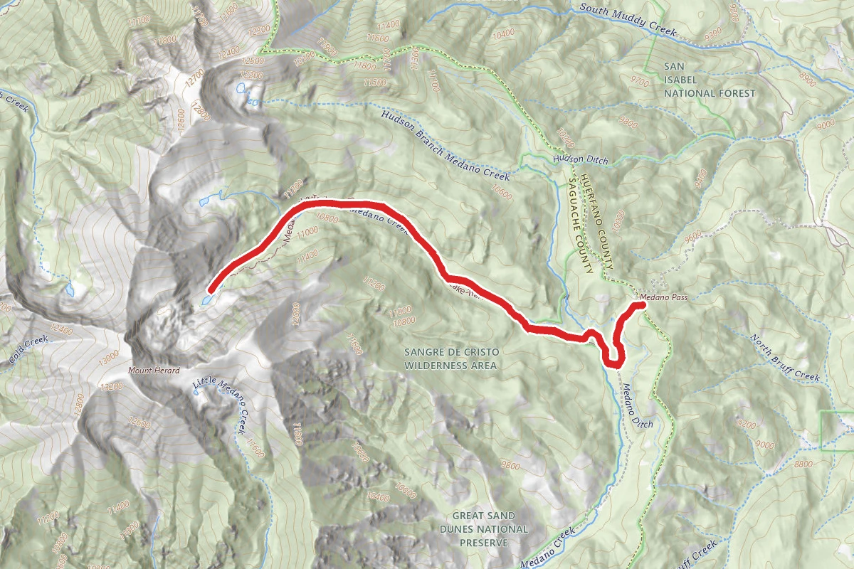 Medano Lake Trail