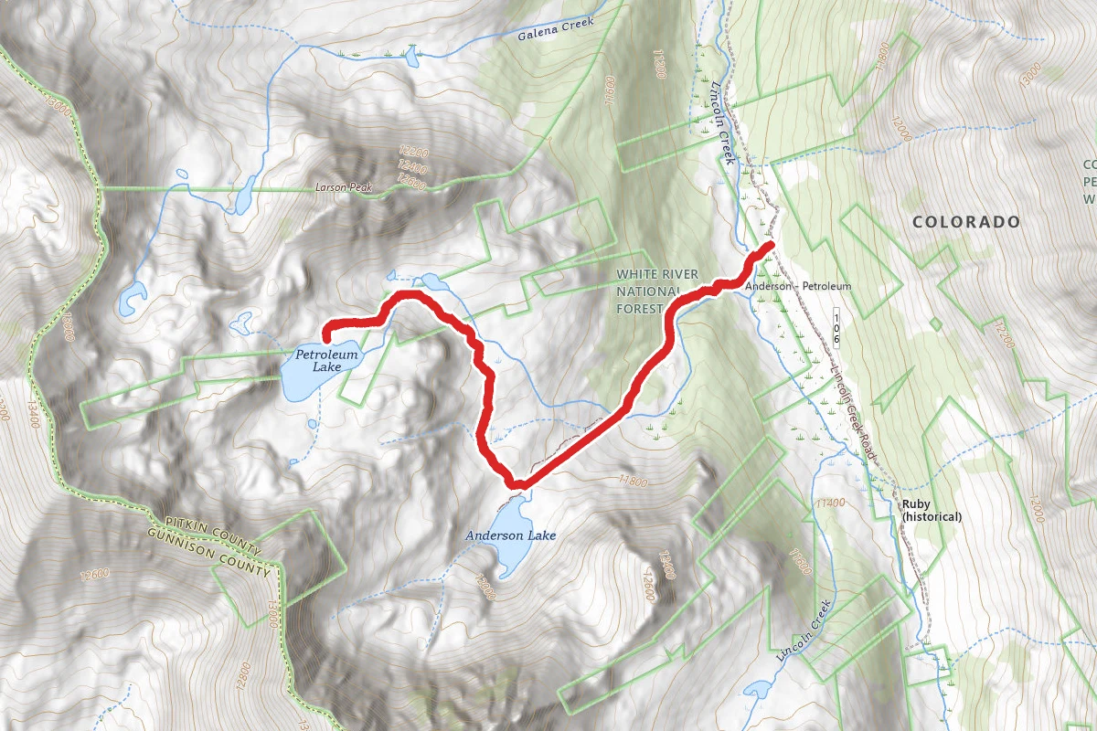 Petroleum and Anderson Lakes Trail