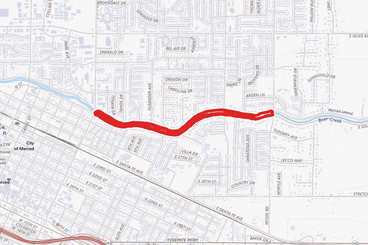 Merced Bike Path