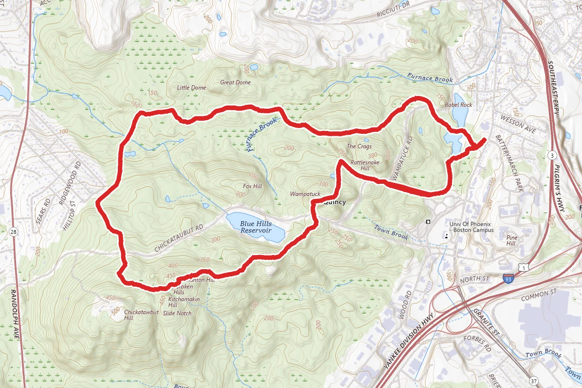 Blue Hills Skyline Loop