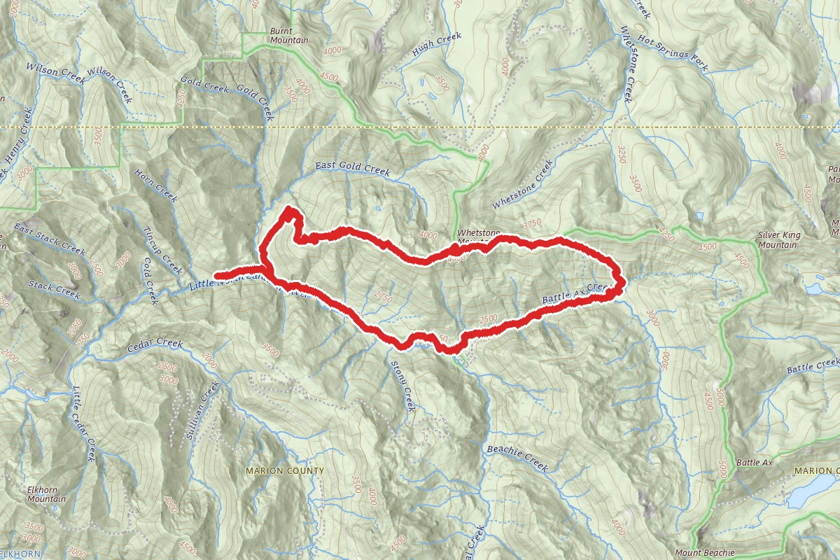 Whetstone Peak to Opal Creek Loop