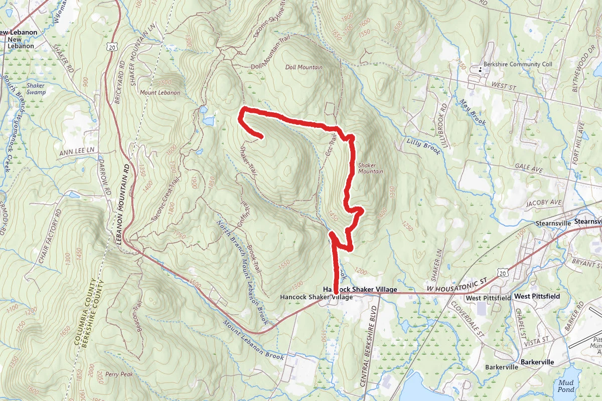 Holy Mount via Shaker Trail