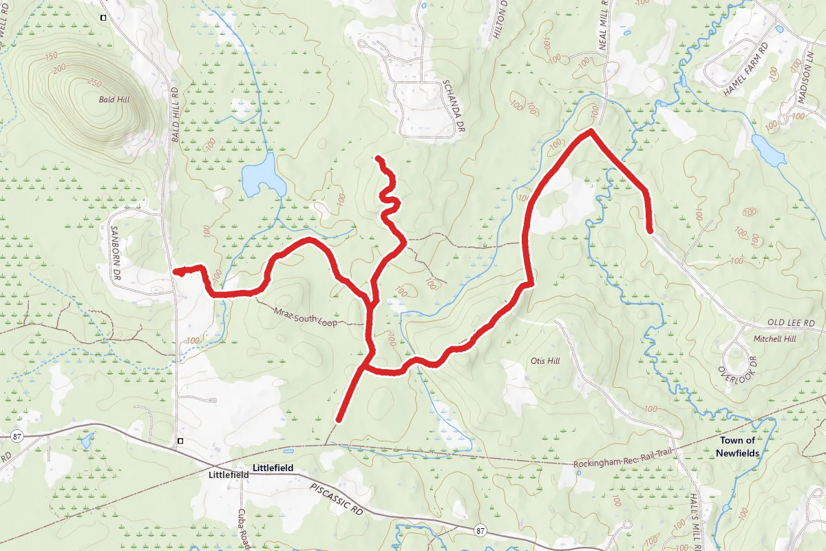 Mraz North to Byrne to Otis Hill to Neil Mill Loop