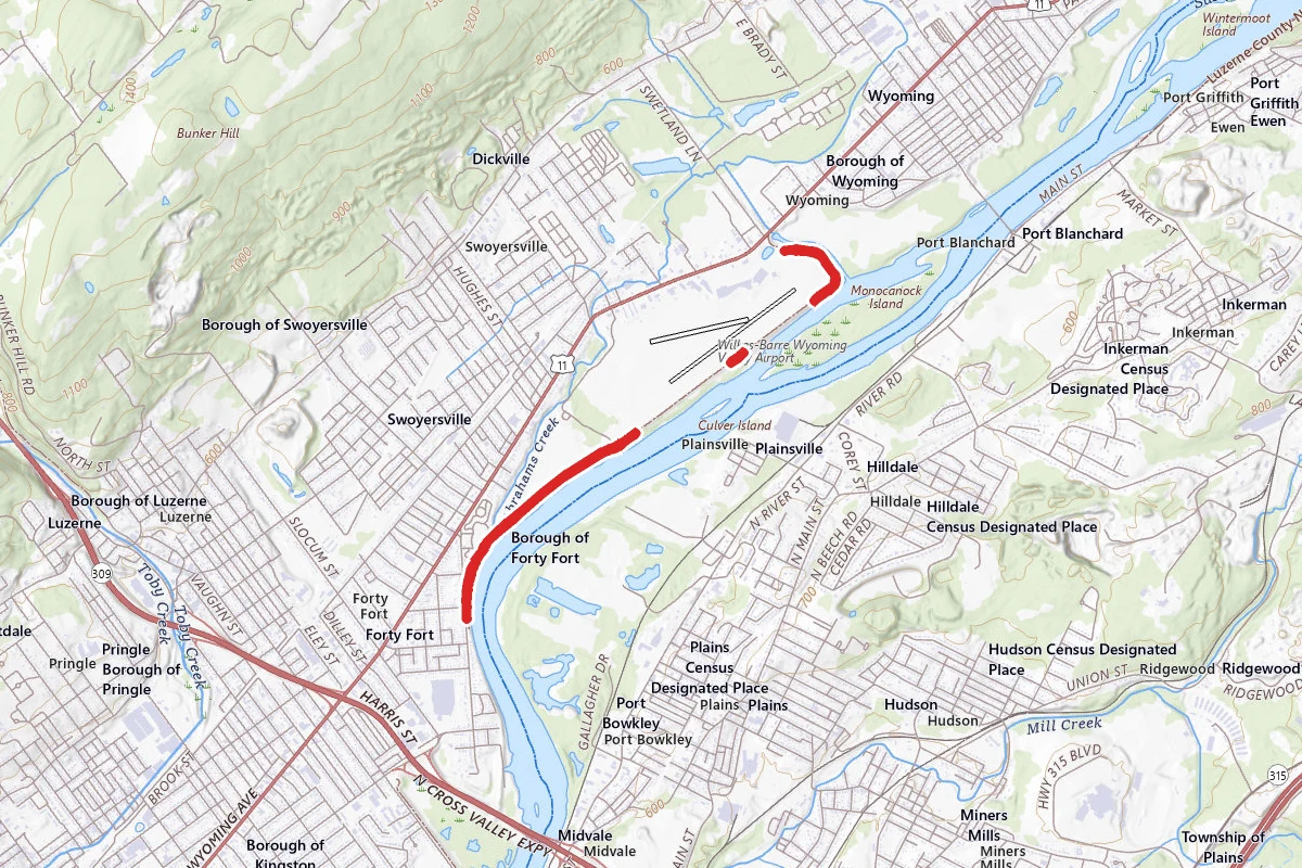 Luzerne County Levee Trail