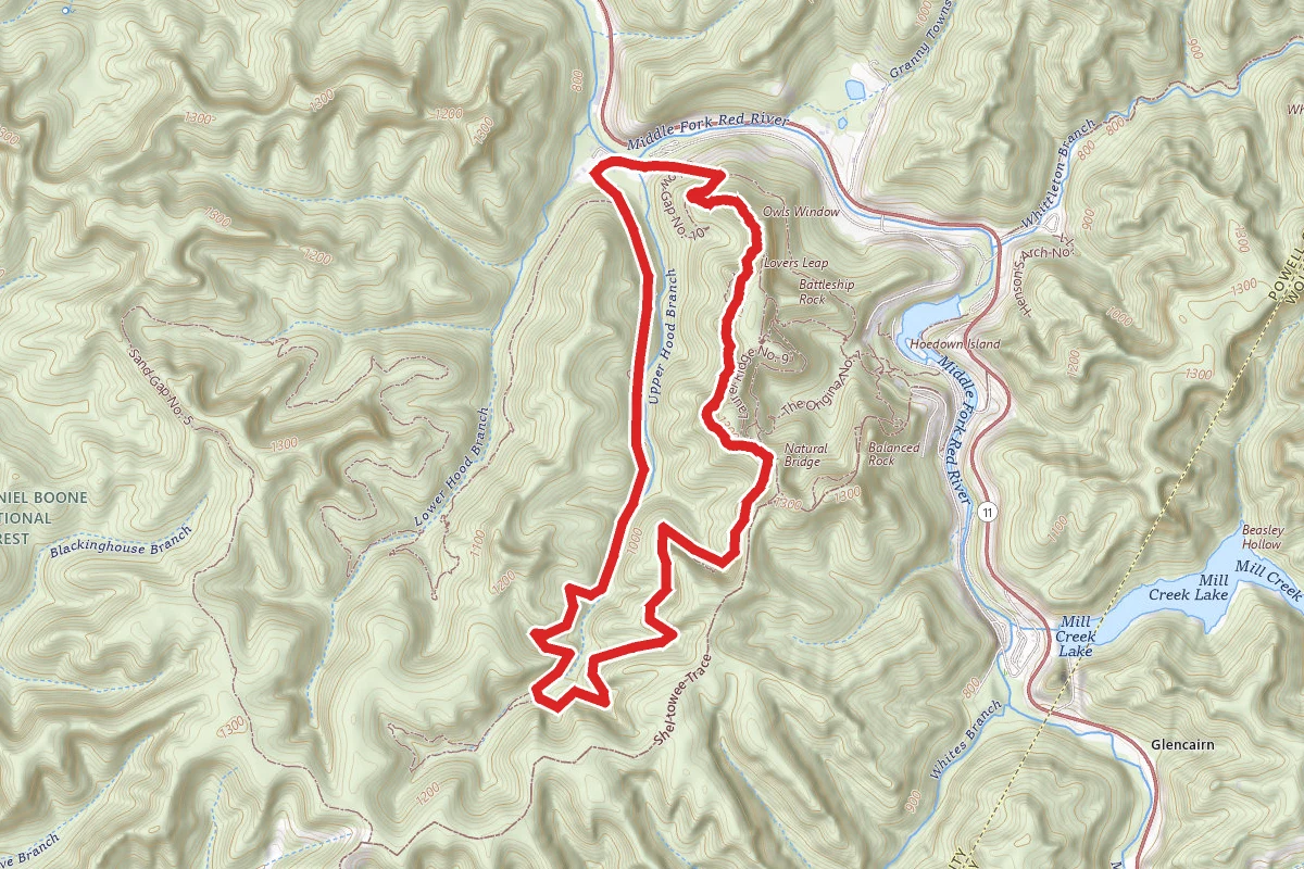 Rock Garden and Hood's Branch Trail