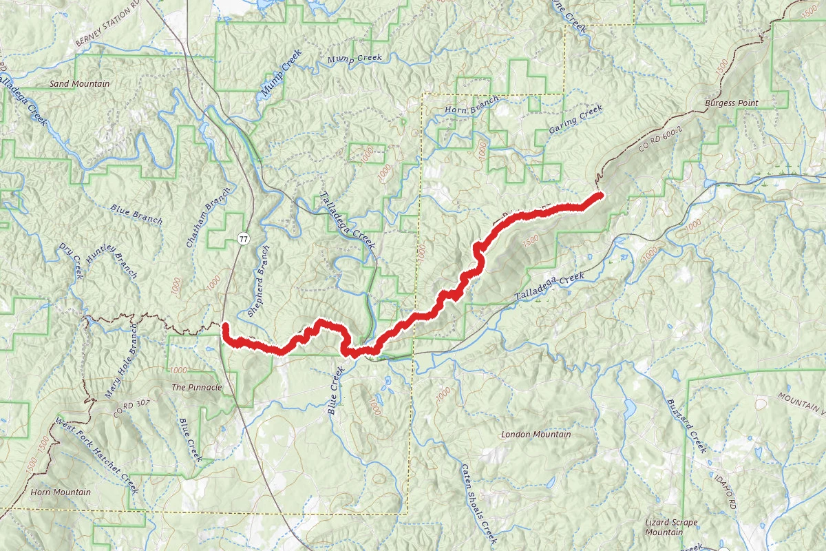 Porter's Gap to Clairmont Gap