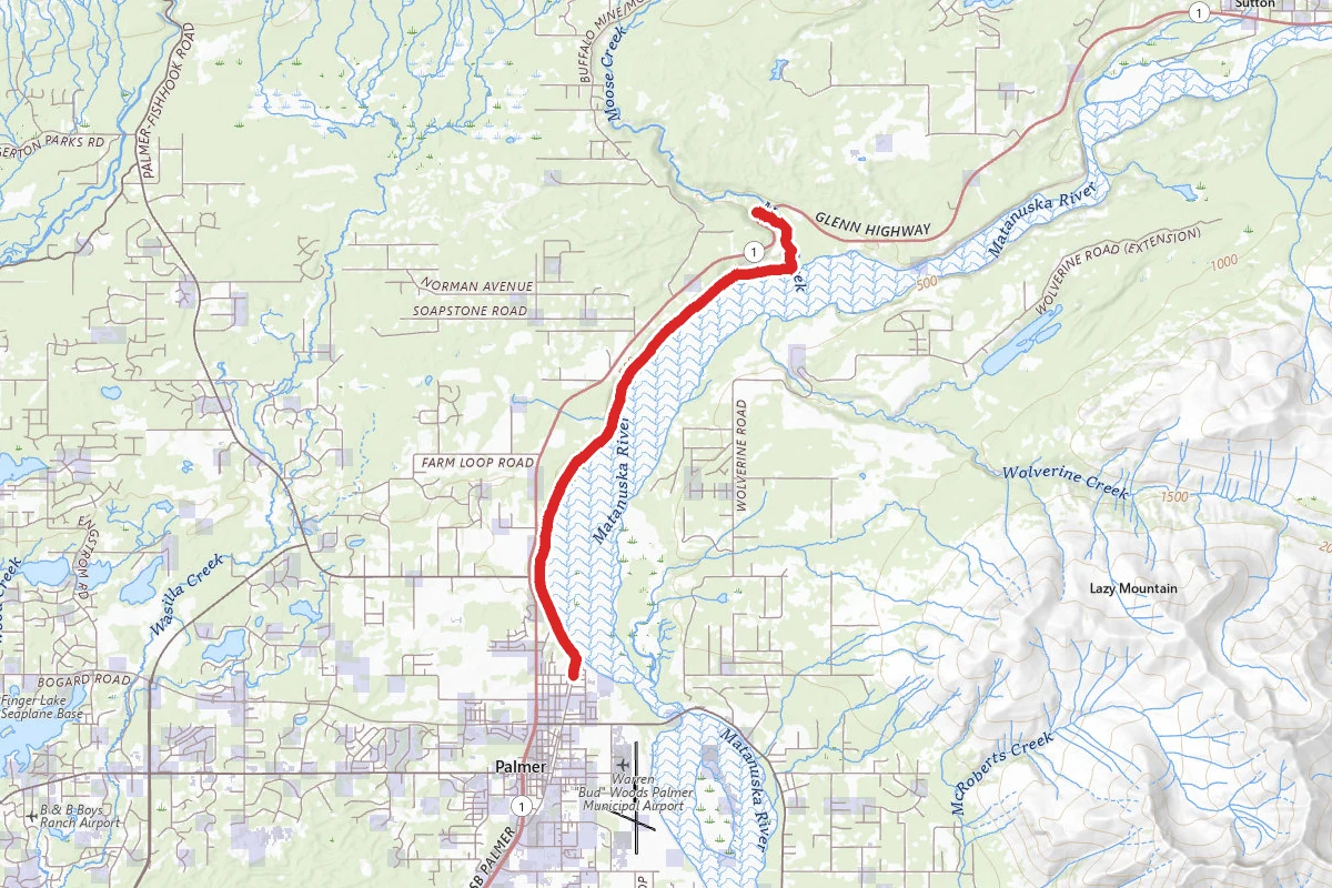 Palmer-Moose Creek Railroad Trail