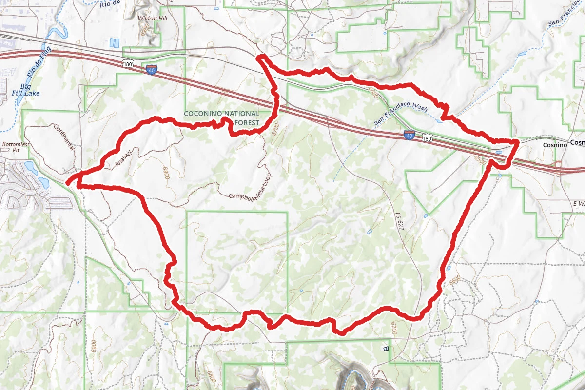 Campbell Mesa to Arizona Trail Loop